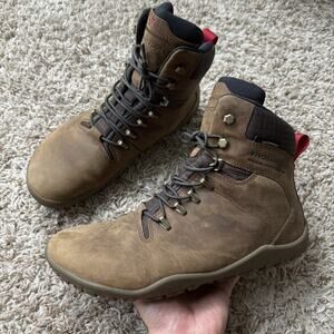 VivoBarefoot Tracker Firm Ground Brown Leather Hiking Boots Men’s Size 41 / US 8
